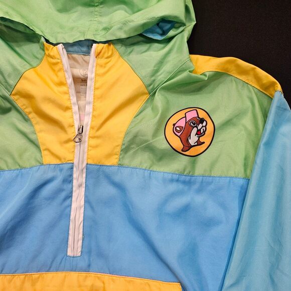 Buc-Ees Women's Colorblock Pullover Windbreaker Jacket Small - Picture 2 of 8